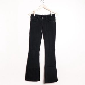 Topshop Black Flare Jeans